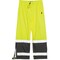 Tingley Hi-Visibility Rain Pants, Polyester/Polyurethane, Elastic Closure, Lime, Size M P27122 M - alternate 1